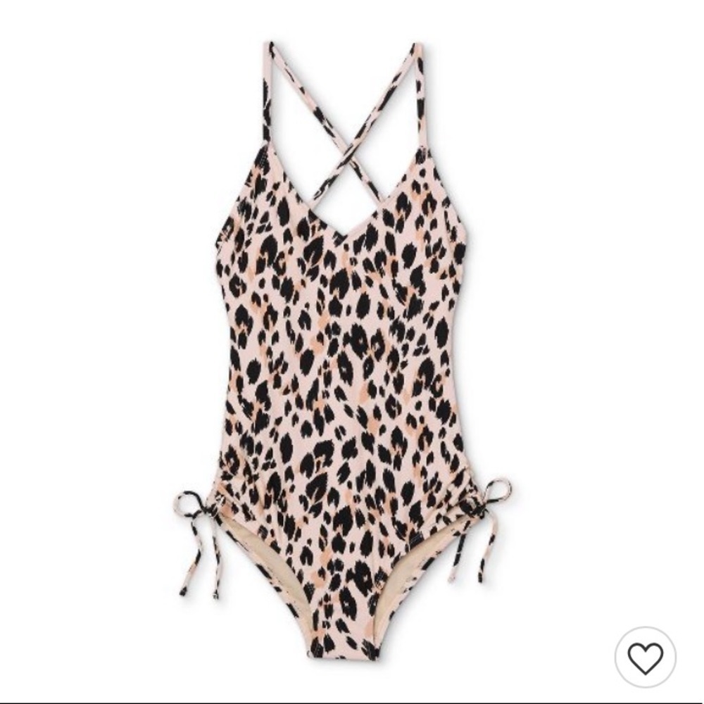 Kona Sol Women's Modern Medium Coverage One Piece Swimsuit - Leopard Print - Picture 13 of 16